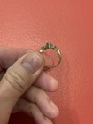 14k Yellow Gold Prong Ring Setting 5 Stone Mounting Sizable Fine Jewelry Vintage