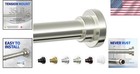 Heavy Duty Shower Curtain Rod Tension Adjustable No Rust Brushed Nickel