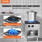 Vevor Commercial Gas Range Stove 1 Burner Countertop Cooking Hot Plate Kitchen