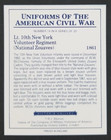 Ny Volunteer Infantry 1991 Civil War Uniforms Card  14  nm 