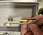 Vintage Victorian English Classic Silver Plated Retro Sugar Tongs - 3847