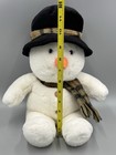 Russ Berrie Snowman Snowflake Plush In Hat   Scarf 14 Inch Stuffed Animal