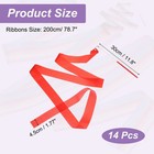 14pcs Dance Ribbons 78 7 Inch Gymnastics Streamers For Gifts Dancing Red