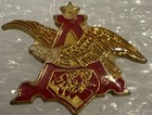 Vtg Anheuser Busch Budweiser Beer Eagle A Logo Lapel Hat Pin New Nos