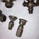  6  Antique Hit Miss Engine Primer Cup Petcock Valves Plus 2 Other Parts