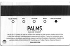 Palms Casino - Las Vegas  Nv - 17th Issue Slot Card  c 2014 - With Sticker