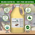 Premium Organic Castor Oil - 100  Pure And Hexane-free Cold-pressed 