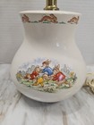 Royal Daulton Vintage Bunny Rabbit Lamp Cottagecore Nursery Bunnykins