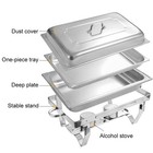1 2 4 6 8 Pcs Chafing Dishes Buffet Set 13qt Stainless Steel Complete Chafer Set