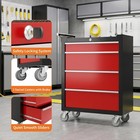 4 Drawer Heavy Duty Rolling Tool Chest  tool Storage Cabinet Toolbox Organizer