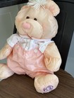 Fisher Price Vintage 1986 Puffalump Orange Peach Bear Cub  8006 W  Outfit 17 