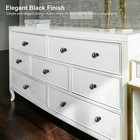 20pcs Black Cabinet Knobs Hardware Bedroom Kitchen Drawer Cupboard Handle Pulls