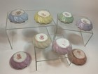 Limoges Elite France Salt Cellars Dip Mini Bowls Pastels  Set 8 Vintage Antique