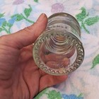 Hemingray-9 Clear Glass Insulator Embossed  hemingray-9   made In U s a  
