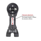 Adjustable Bike Stem Computer Mount Gps Bracket For Garmin Carbon Fiber Black