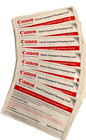 Lot Of 7 Kicteam Canon Cr-series Check Scanner Cleaning Cards Kwcan-c1b15ws New