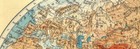 World Twin Hemispheres  Relief  Mountains  Rivers   Johnston 1906 Old Map