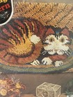 Coats   Clark Red Heart Cat On Mat Rug Pattern Latch Hook 6620-032 Kitsch Usa