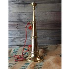 Old Firefighter Fire Parade Horn Trumpet Or Bugle Polished Brass Replica