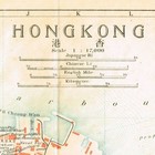 Hong Kong 1915  Original Antique Map China 1915 Map        
