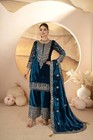 Indian Party Wear Chinon Silk With Embroidery Designer Salwar Kameez Dupatta