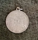 Greece King Constantine I Medal Pendant 1913 Royal Greek Vintage Commemorative