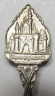 Vintage Disneyland Castle California Souvenir Spoon Walt Disney Productions