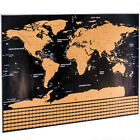 Deluxe World Scratch Map Prints Art Poster Travel Map With National Flag Gift