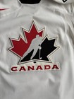 Vtg Nike Team Canada Iihf 2002 Olympics Stitched White Blank Jersey Men s Sz Xl