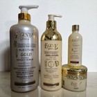 4pcs Easy Glow Gold Shower Gel  Body Lotion  Serum 80mls   Face Cream