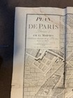 Vintage Original Exceptional 1807 Large Map Of Paris France