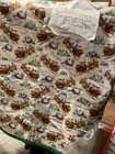 Handmade Christmas Quilt  Santa Claus  Reindeers   32   x 36   
