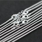 10pcs Wholesale 925 Sterling Solid Silver 1mm 16-30inch Snake Chain Necklace