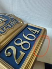 Large Nypd Detective Shield Wall Plaque New York Police Dept Memorabilia Prop 