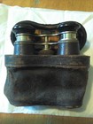 Antique Chevalier Paris Silver Opera Glasses Leather Case Sports