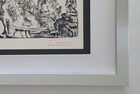 Pablo Picasso   1955 Signed Superb Print Matted And Framed   Retail  595