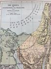 Map Of The Exodus Or Journeyings Of The Israelites Circa 1895 Bible Lithograph