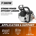 2-stroke Gasoline Chainsaw 72 Cc 28  Bar Power Engine Wood Cutting Gas Chain Saw