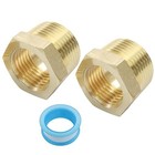 Jiozermi 3 4 To 1 2 Reducer  3 4 Inch Npt Male X 1 2 Inch Npt Female 2 Pcs 