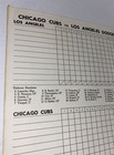 Chicago Cubs Vs L a  Dodgers Official Program 1979  Scorecard August Unscored