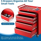5 Drawer Heavy Duty Rolling Tool Chest  tool Storage Cabinet Toolbox Organizer