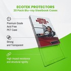 20-pack Blu Ray Steelbook Protector And Display Case  Compatible With 4k Steelbo