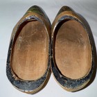 Vtg Authentic Dutch Hand Carved Painted Belgium Wooden Clogs Windmills Souvenir