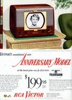 1949 Rca Victor Vintage Print Ad Television Anniversary Model Kyle Macdonnell