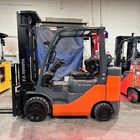 2020 Toyota 8fgcu30 6000lb Used Lp Gas Forklift Triple Mast Sideshift 2461 Hours