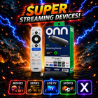 Super Streaming Device 4k  Onn Google Black Media Player