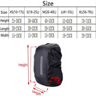 17-80l Waterproof Rain Cover With Reflective Strips For Backpacks