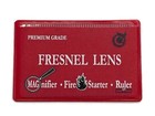 Fresnel Lens Credit Card Pocket Size Magnifier 4x Magnification With Sleeve