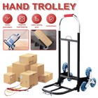 Folding Stair Climbing Cart Portable Hand Truck Utility Dolly With Bungee Cords