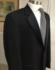 Stafford Mens Black Tux Tuxedo Jacket Sport Coat 100  Wool Size  42 Xl